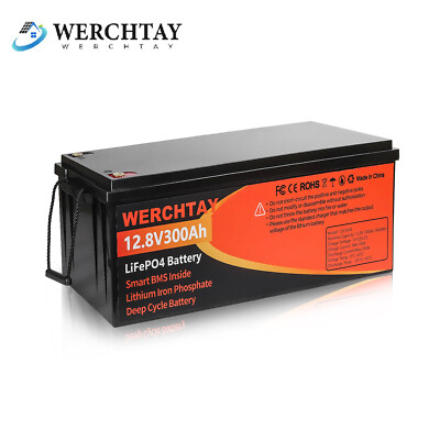 12V 300Ah Lithium Batterie LiFePO4 Akku mit 200A BMS Wohnmobil Solaranlage Boot