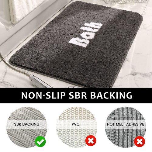 20"×31" Bathroom Mat Absorbent Soft Bath Mat Thickened Non-Slip Rug Floor Carpet - Picture 55 of 61