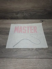 Original 70s Vintage Master Whip Whipping Iron On Transfer Wizard Red Black