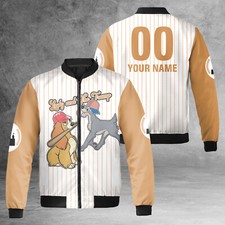 Personalized Let's Play Baseball With Lady And The Tramp Jacket