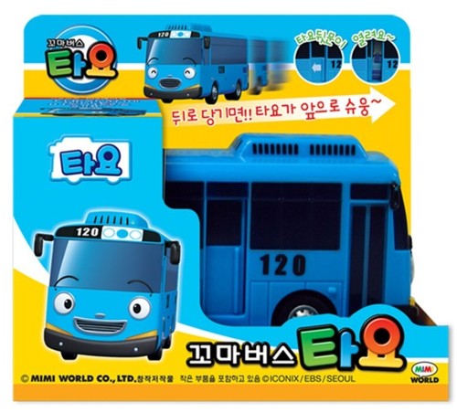 The Little Bus TAYO and Friends Pull Back Series : TAYO Plastic Model Car - 第 1/1 張圖片