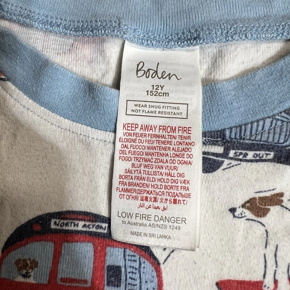 Mini Boden BoyS White Red Car Train Truck Short Sleeve T-Shirt 100% Cotton 12Y - Image 2 of 4