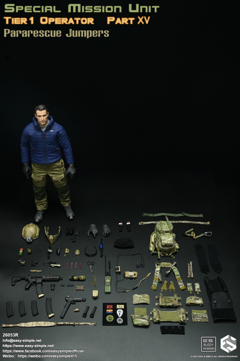 Easy&Simple 1/6 26053R SMU Tier1 Operator Part XV Pararescue