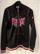 Everlast Women Black Pink Zipped Jacket Size 10