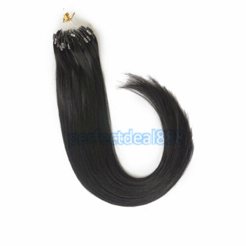 14 Zoll-24 Zoll 1g 7A* doppelt gezeichnet indischer Remy Loop Micro Ring Echthaarverlängerungen UK - Bild 14 von 165