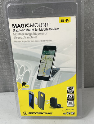 Scosche Magic Mount Magnetic Mount for Mobile Devices Cradle Free 360 Mount