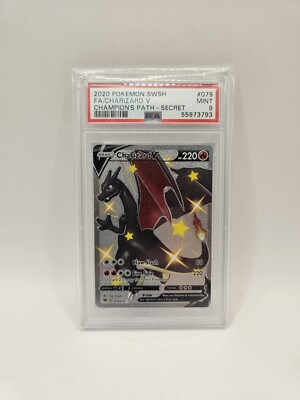 Pokemon Card Charizard V 079/073 Future Champions PSA 9 Secret Shiny Mint ENG