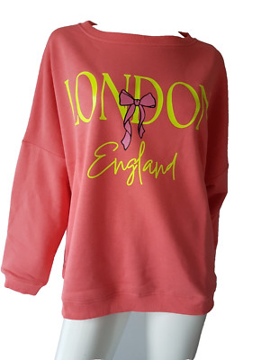 Miss goodlife sweatshirt oversized strawberry neon LONDON Gr.S/M/L--NEU