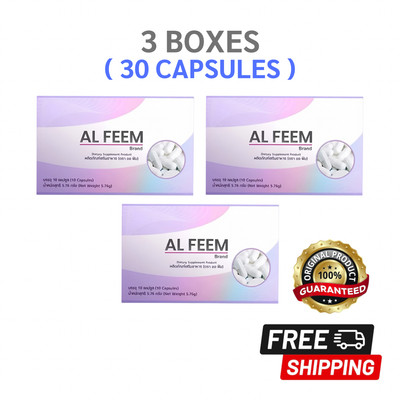 3x AL FEEM Dietary Supplement Smooth Skin Natural Extracts Enlarged Chest 10 cap