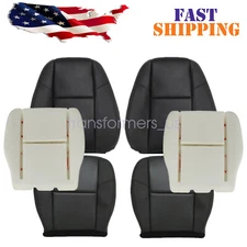 For 2007-2014 Cadillac Escalade EXT ESV Front AC Seat Cover & Foam Cushion Black