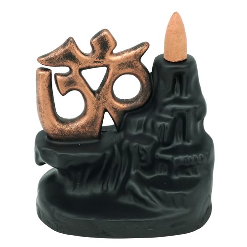 Waterfall Backflow Incense Burner Ceramic Smoke Censer Holder D�cor Cones Aum - Picture 25 of 27