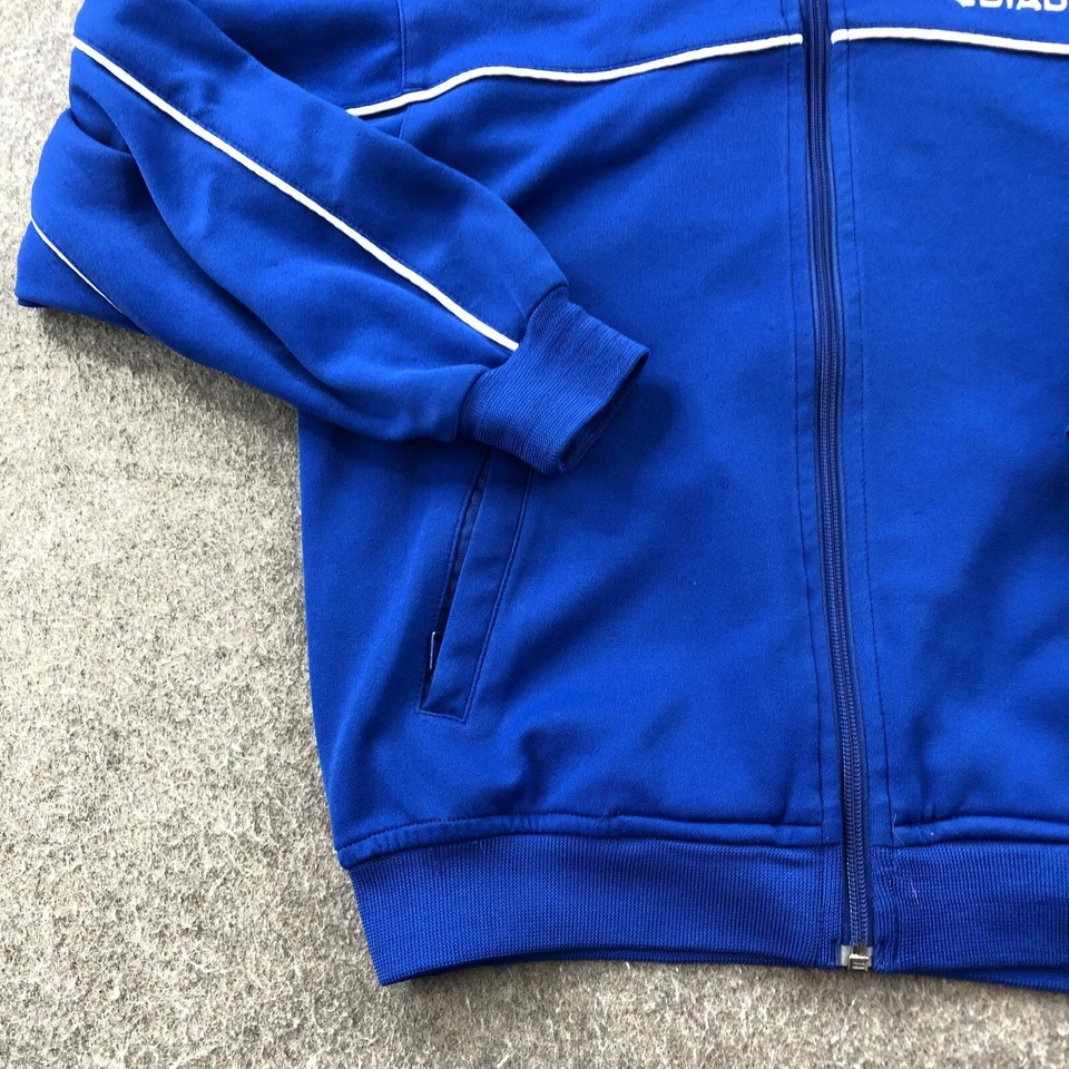 Куртка Diadora для мальчиков средняя синяя на молнии бомбардировщик футбол разминка молодежная - Изображение 2 из 4