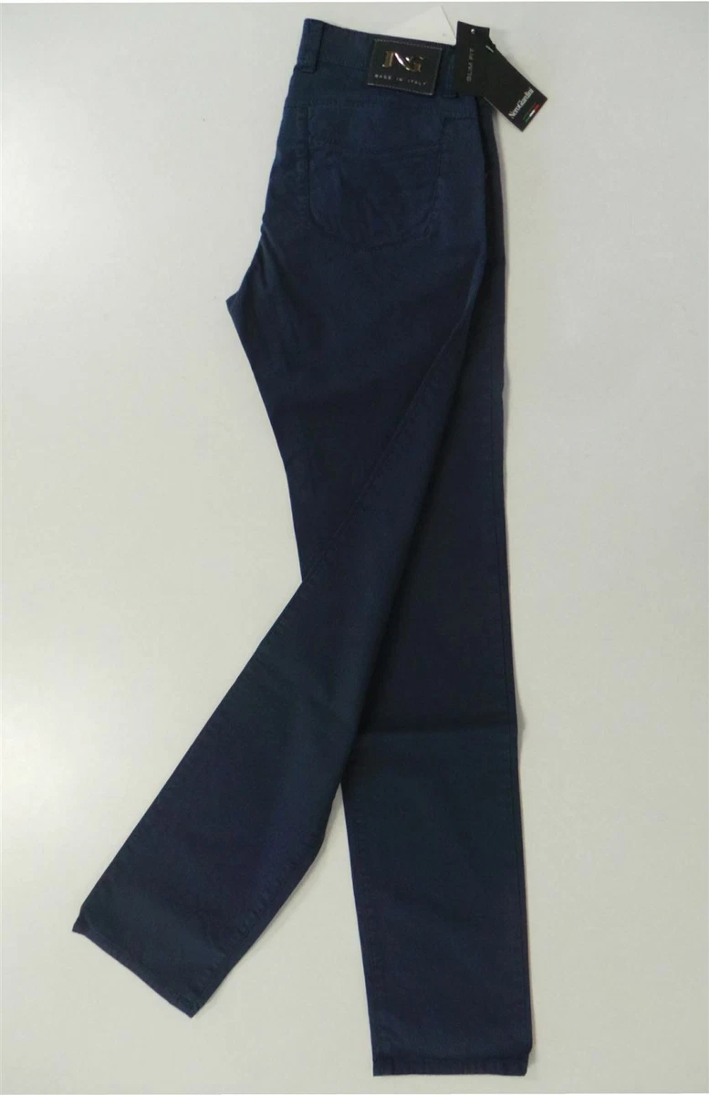 PANTALONE UOMO COTONE ELASTICIZZATO 5TASCHE SLIM FIT NERO GIARDINI