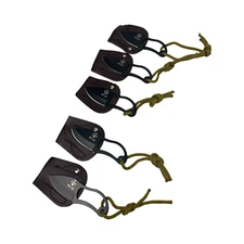 5 Pack Mini pocket survival, camping , EDC tactical Knife w/lanyard and sheath