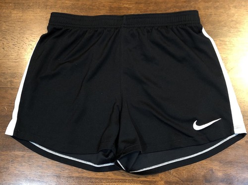 Nike Shorts Women's Size Small S Black White Athletic DRI-FIT Polyester Drawstri