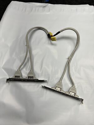 Used Lot of 2 USB Shielded High Speed Cable 2.0 28AWG/2C+24AWG/2C E188601