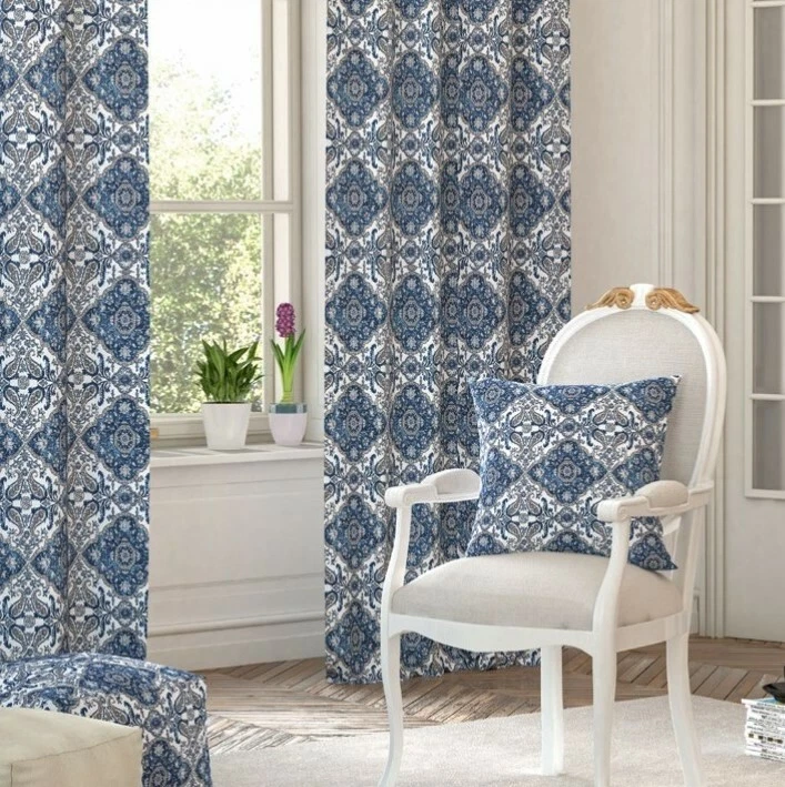 Canvas Panama "Karola" Polster Stoff Vorhang Gardinen Blumen Meterware ab 50 cm - Bild 4 von 4