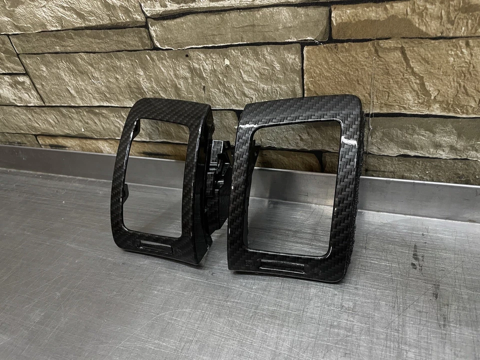 Cubierta de embellecedor de tablero de ventilación de fibra de carbono Infiniti G37 cupé 2008 bisel contraseña IPL Foto 2 de 4