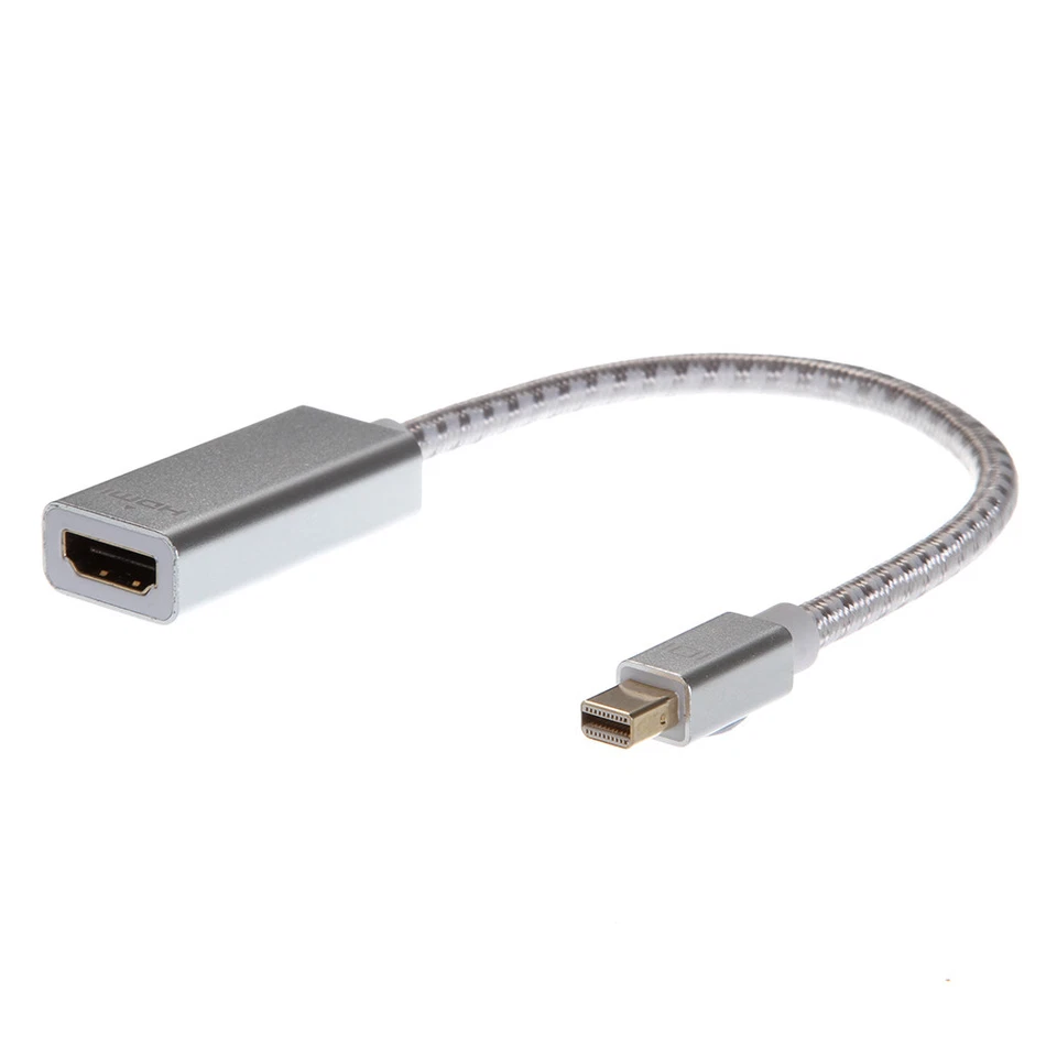 24cm Mini DP Display Port To HDMI Female Adapter Cable Code OD5.5mm For laptop - Image 3 of 4