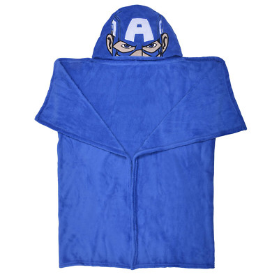Marvel Avengers Captain America Hooded Cuddle Blanket Dressing
