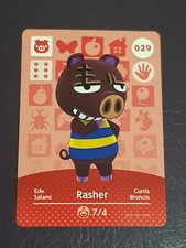 RASHER ANIMAL CROSSING AMIIBO SERIES 1 CARD #029 TRACKED AU POST geniuine
