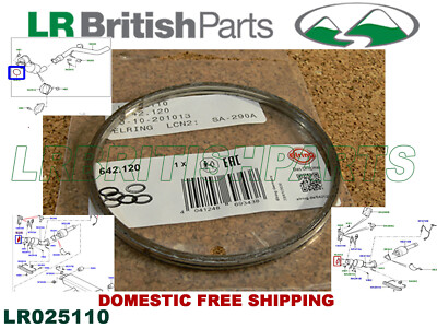 LAND ROVER FRONT CATALYST GASKET 2.0L PETROL LR025110 LR2 EVOQUE RANGE