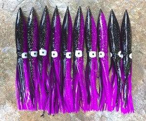 ORANGE//YELLOW 10//PK COT BULB SQUID 6/" GREAT FOR DAISY CHAIN BAR RIGS