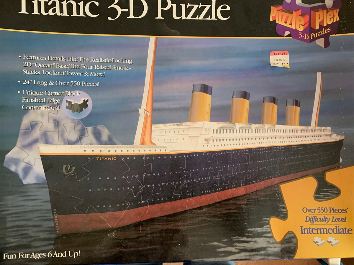 Puzzle Plex TITANIC 3-D Puzzle 550 Pieces BRAND NEW -intermediate