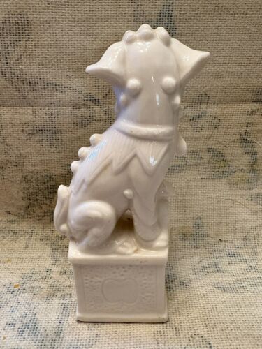 Vintage, chinesische, einzelne, männliche, Porzellan, Fu Löwe Figur, 6" - Bild 2 von 5