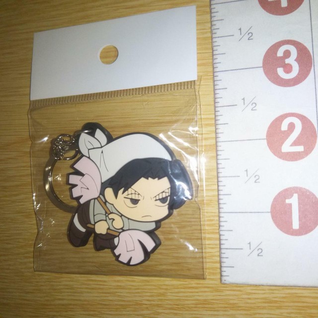 A70016 Attack on Titan Shingeki no Kyojin | Rubber keychain Levi Ackermann | eBay