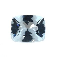 AQUAMARINE 9x7 MM CUSHION CUT OUTSTANDING BLUE COLOR EARTH MINED TREATED F-4535