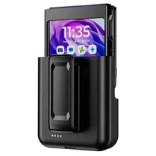 Universal Battery Belt Clip Holster for Razr 50/Razr 50 Ultra (2024) - Black