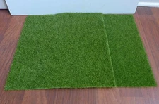 2 Piece of Turfs Artificial Turf Grass DIY Miniature Landscape For Doll House