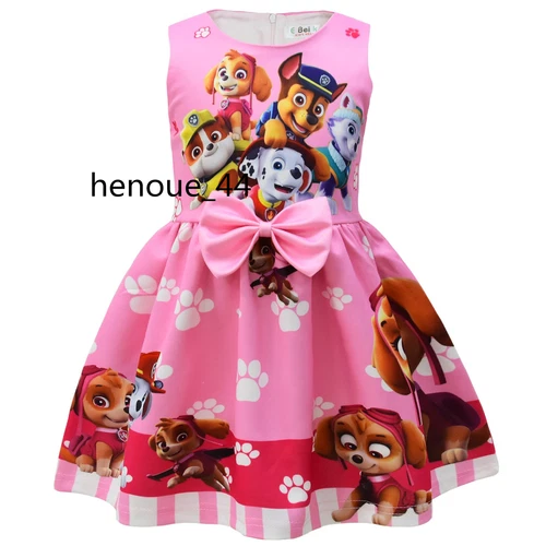 minnie stitch Cartoon Bowknot Dress Skirt Princess Party Birthday Fancy girl - Picture 55 of 69