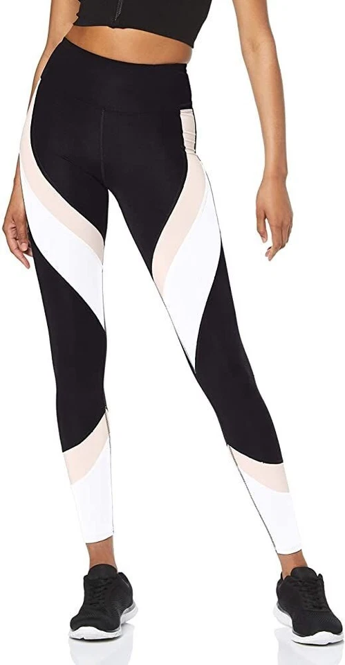 Amazon Essentials Workout Leggings Size L Aurique Wide High Waist Band Sports