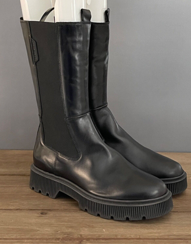 KURT GEIGER LONDON Women's Stint Pull On Black Platform Boots 40.5 EU, 10 US - Picture 2 of 16