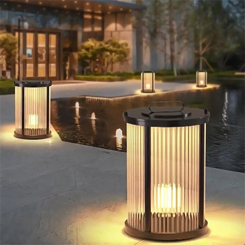 Yard Floor Lights Outdoor Post Light Garden Gate Pillar Lamp Shop
