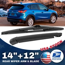 Set Of 14"+12" Genuine Rear Wiper Blade&Arm OEM Quality Replacement All Season