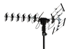 Five Star Amplified 360° Rotor Outdoor TV Antenna 4K 1080p UHF VHF Support 2 TVs