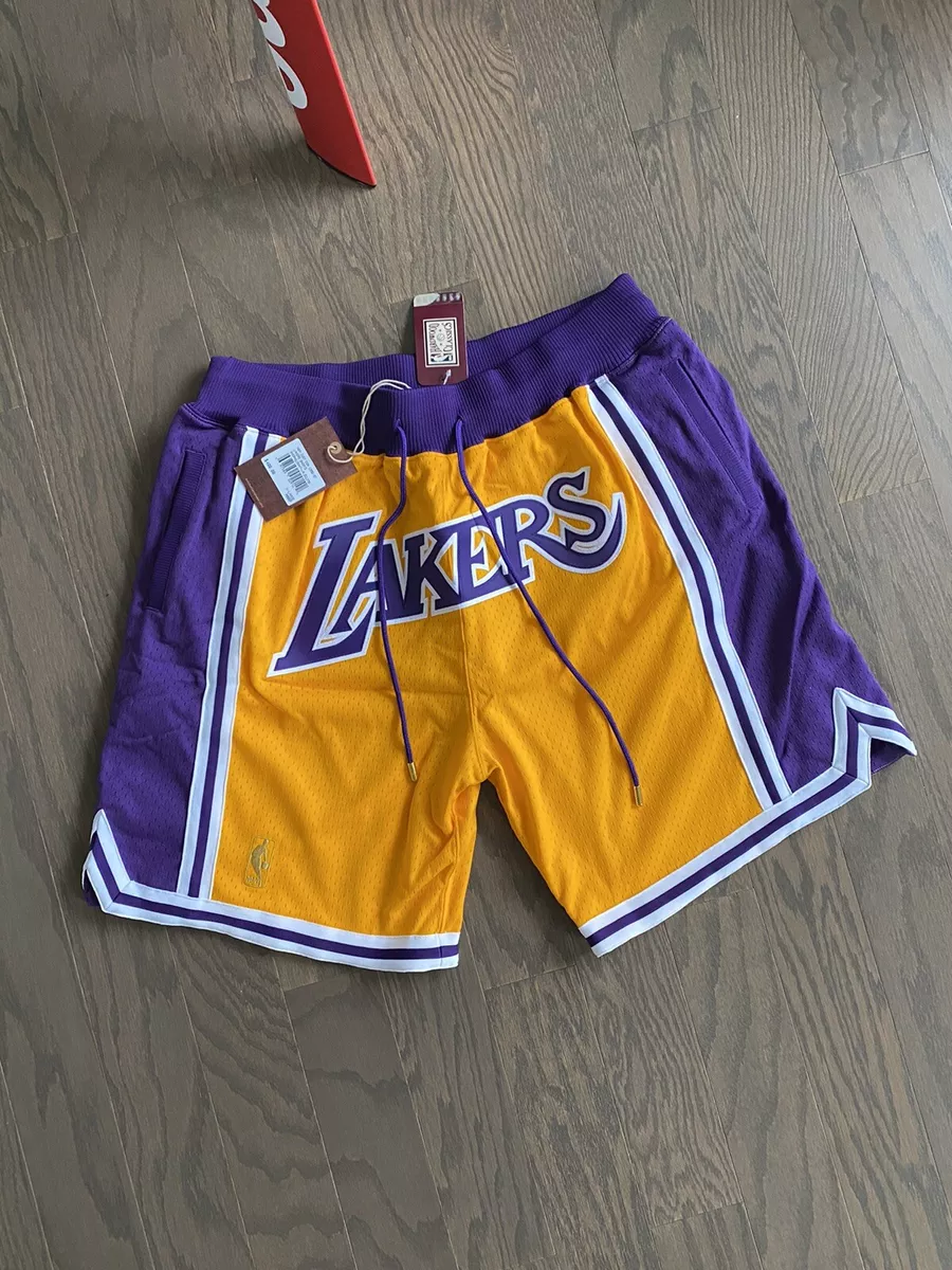 Authentic Just Don Mitchell & Ness Los Angeles Lakers 1996-97 Home Shorts XLarge