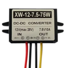 DC12V To DC7.5V 10A 75W Step Down Power Buck Converter Regulator Module