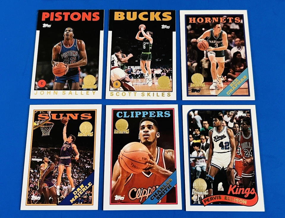 Lote de (22) cartões de basquete paralelos com selo dourado 1992-93 Topps Archives - Imagem 4 de 4