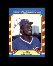 Lee Smith Signed 1987 Fleer Limited Edition Chicago Cubs Autograph