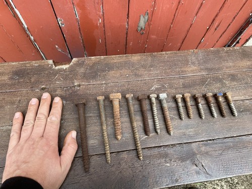 Vintage Square Head Screws Netlefold Bundle Of 13 - Picture 4 of 7