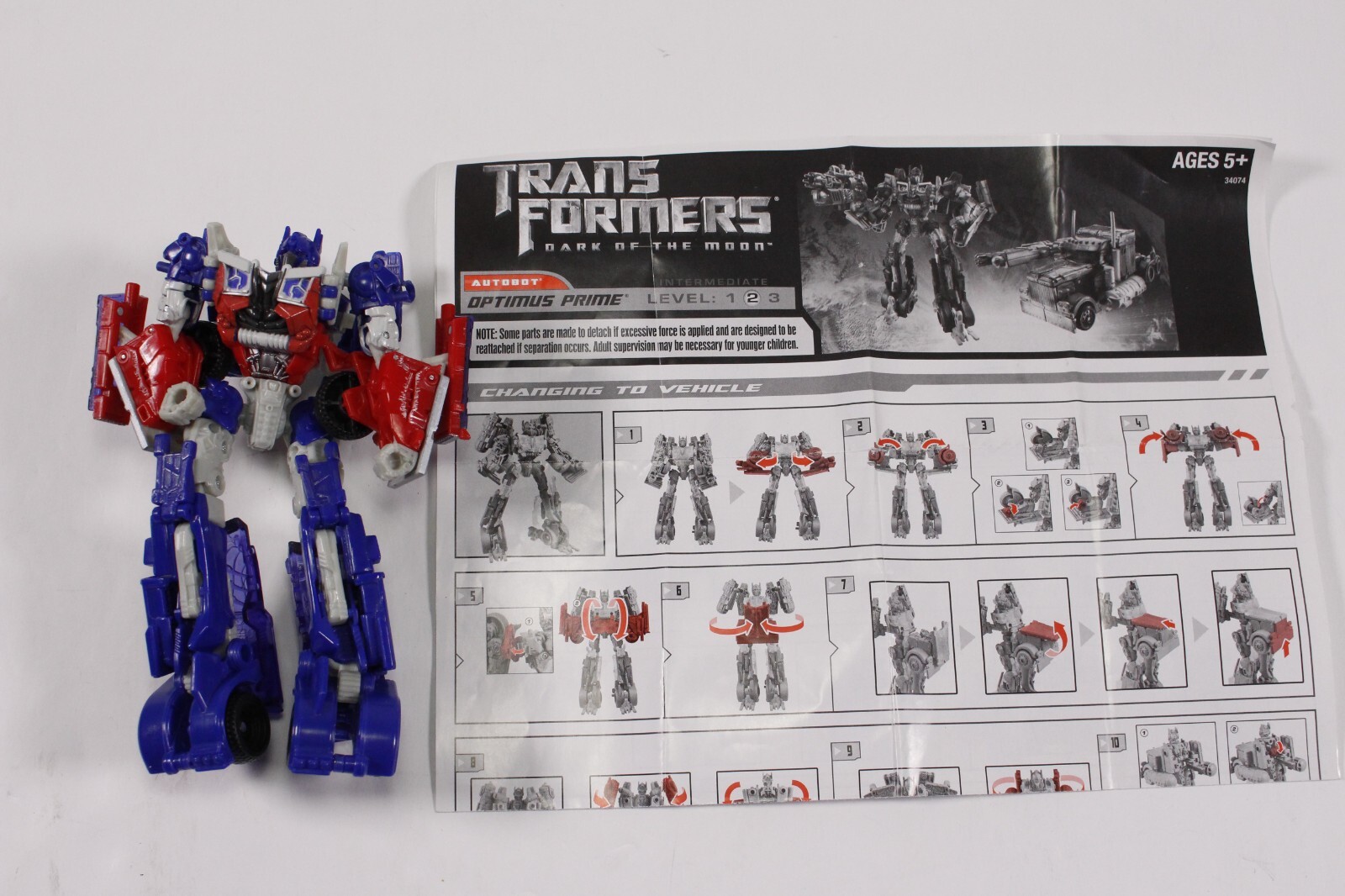 Transformers DOTM Streetside Bot Brawl Optimus Prime Action Figure Only