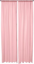 2 pcs 10 feet x 10 feet Polyester Backdrop Drape Curtains Panels - BLUSH PINK