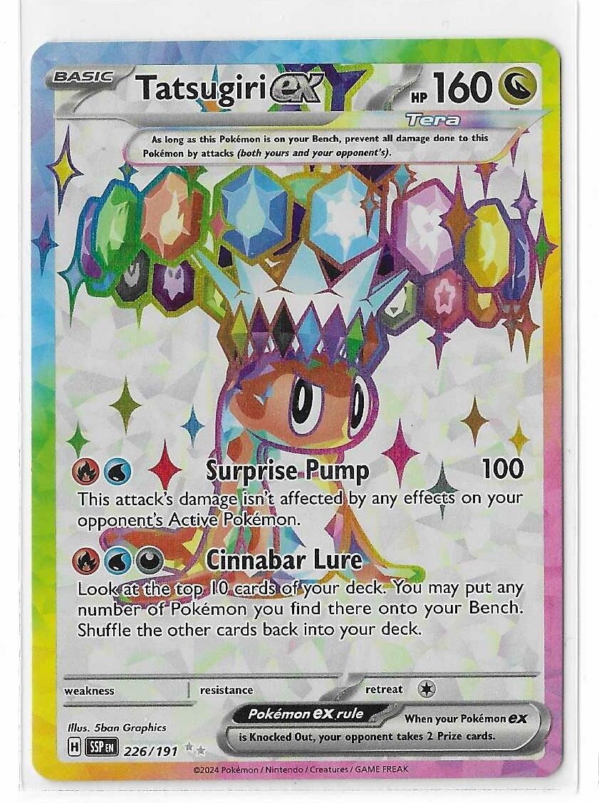 Tatsugiri EX 226/191 Surging Sparks Ultra Rare Full Art Pokemon TCG Card NM