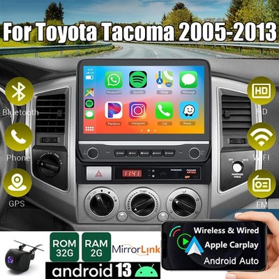 FOR TOYOTA TACOMA 2005-2013 ANDROID 13 APPLE CARPLAY CAR RADIO GPS NAVI STEREO