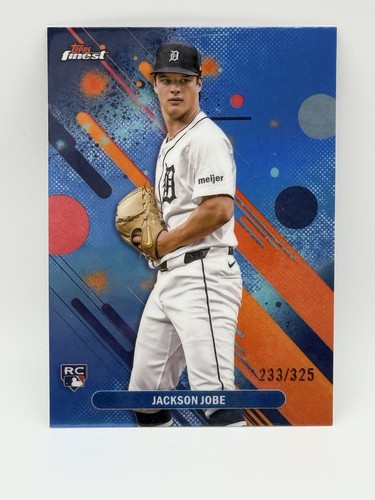 2025 TOPPS FINEST JACKSON JOBE RC BLUE REFRACTOR /325 #35 DETROIT TIGERS