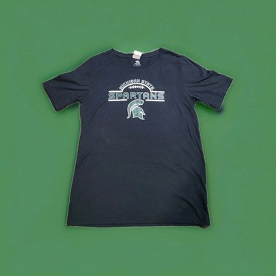 Team Athletics Womens 2XL MSU Michigan State Spartans Black TShirt Top Shirt